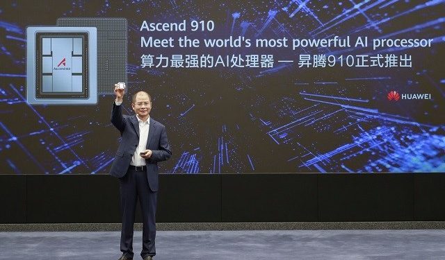 Huawei launches new AI processor 'Ascend 910'