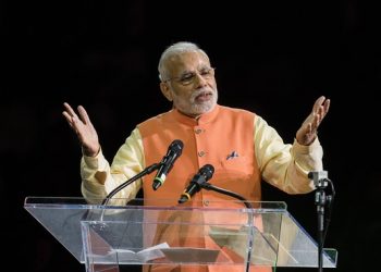 Prime Minister Narendra Modi at Madison Square. File pic