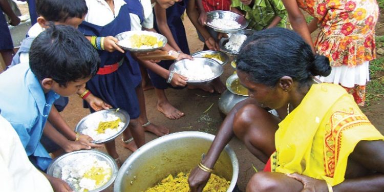 Dead lizard found in mid-day-meal