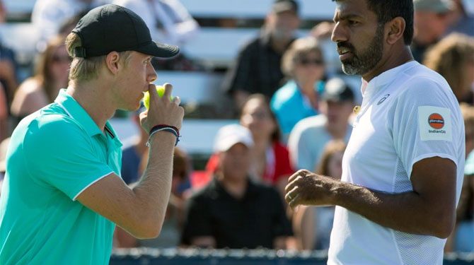 The unseeded duo of Bopanna and Shapovalov lost 6-7 (3-7), 6-7 to the Dutch combination of Robin Haase and Wesley Koolhof in a hard-fought contest.