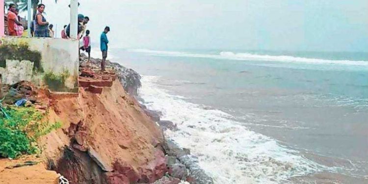 Around a dozen more are on the verge of collapse as high tidal waves continue to lash the fishermen's village in Chikiti block of the district.