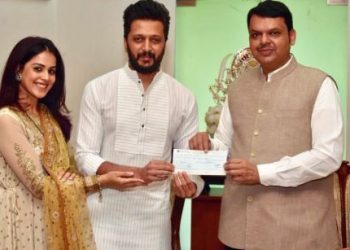  Riteish, Genelia donate Rs.25 lakh for Maharashtra flood relief