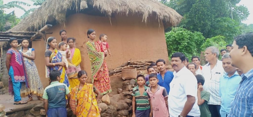 Athamallika MLA visits Maoist -hit village