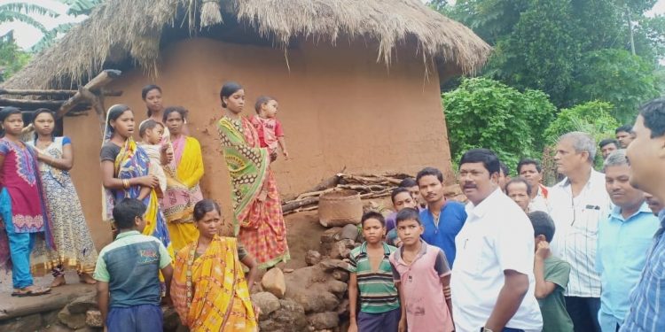 Athamallika MLA visits Maoist -hit village