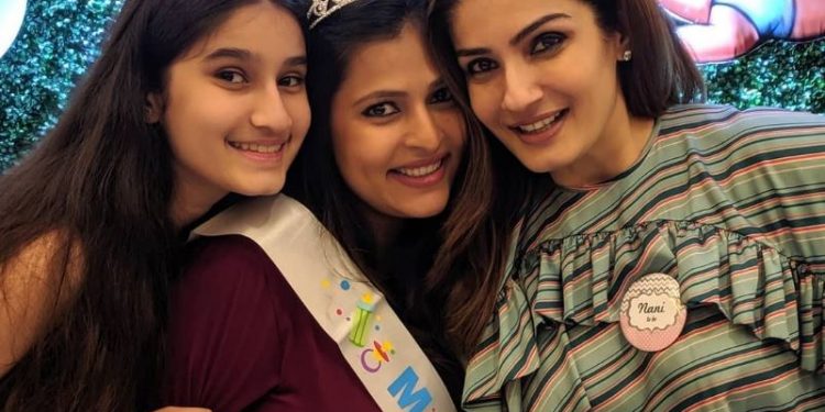 Raveena also recently hosted a baby shower for her daughter. Several pictures are doing the rounds on the Internet in which Raveena is seen posing with Chhaya, who proudly flaunts her baby bump.