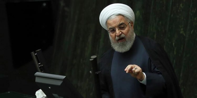 His announcement came shortly after the US hit the Islamic Republic with further sanctions, the latest in a series of punitive measures including an embargo on Iranian oil exports.