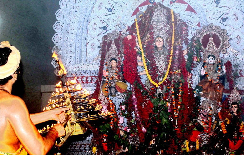 Durga puja starts in Cuttack and Bhubaneswar