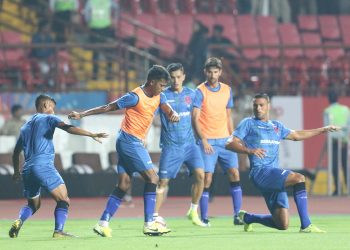 Odisha FC players during practice