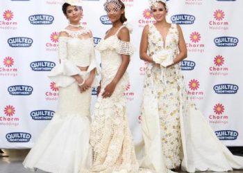 Wedding dress made out of toilet paper won this competition