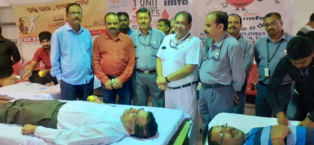 IMFA’s blood donation camp held at Therubali