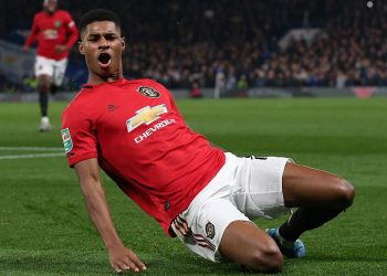 Marcus Rashford got one of the goals for Manchester United against Partizan