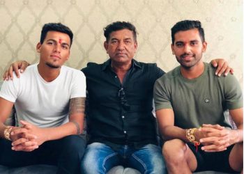 (From left): Rahul Chahar, Lokendrasingh Chahar and Deepak Chahar