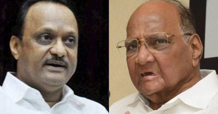 Ajit Pawar (Left) and Sharad Pawar