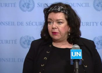 Karen Pierce, Permanent Representative of the UK to the UN and President of the Security Council