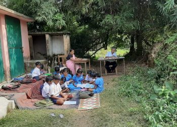 A school under bamboo bush, thanks to SSA