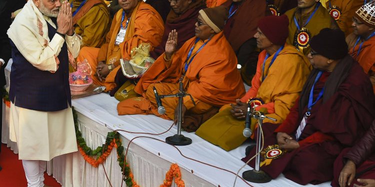 Prime Minister Narendra Modi at an event in New Delhi, Friday