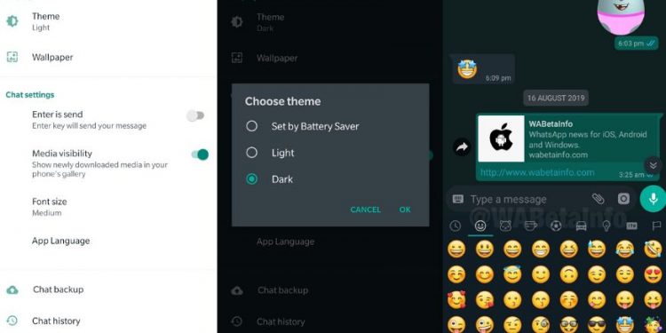 WhatsApp dark mode rolling out for beta testers on Android