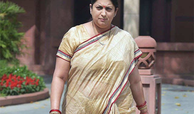 Union Minister Smriti Irani