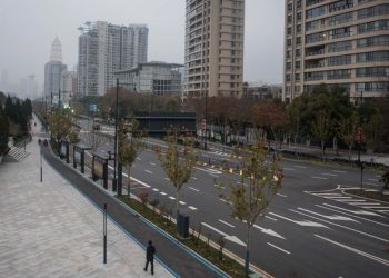 Wuhan City now wears a deserted look