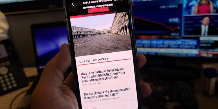 Apple News App adds coronavirus special coverage section