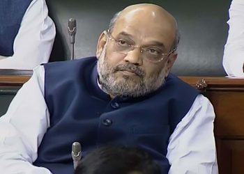 Amit Shah in the Lok Sabha, Wednesday