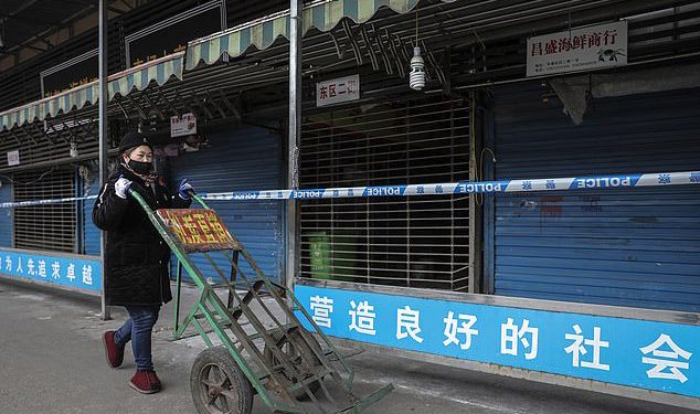 The market from where it all started wears a deserted look Monday