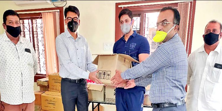 Christ College makes hand sanitisers for police personnel fighting COVID-19