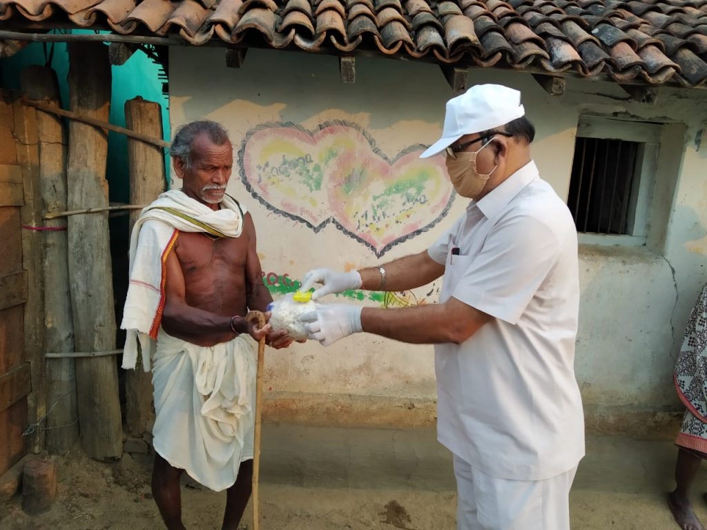 Postal department distributes food and essential commodities to needy in Kalahandi