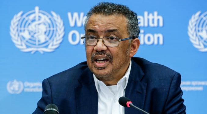 WHO chief Tedros Adhanom