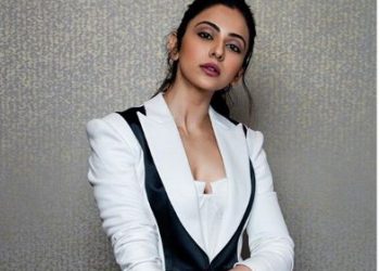 Rakul Preet Singh tries the Handstand T-shirt Challenge