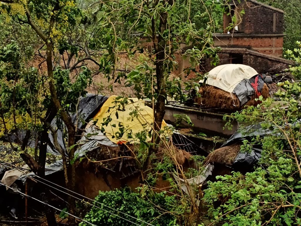 Bari block extensively damaged due to cyclone Amphan