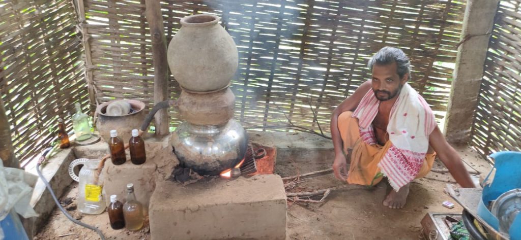 Cow urine, a mantra for disease-free life for this Angul man