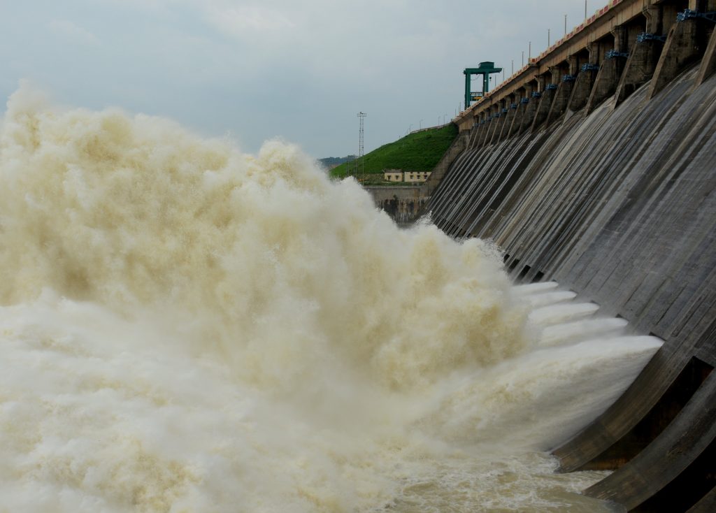 12 sluice gates opened at Hirakud dam to release flood water