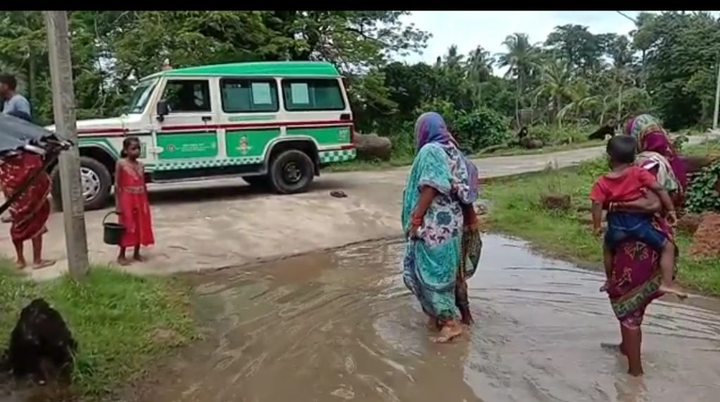 Water logging forces woman in labour to walk till ambulance in Odisha