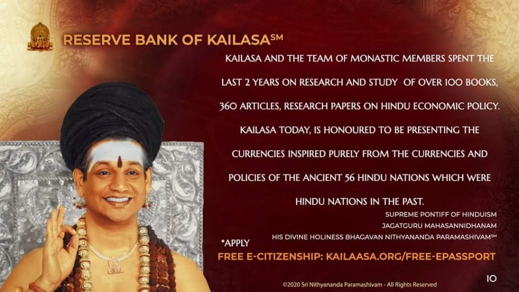 Rape-accused godman unveils 'Reserve Bank of Kailaasa'