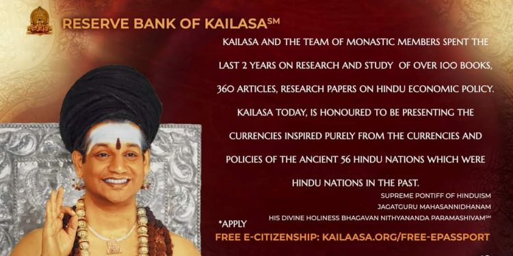 Rape-accused godman unveils 'Reserve Bank of Kailaasa'