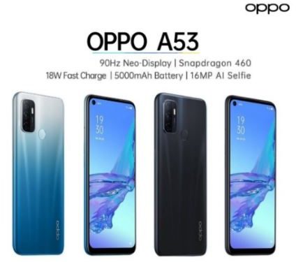 OPPO launches A53 smartphone with with triple rear cameras, 5000mAh battery