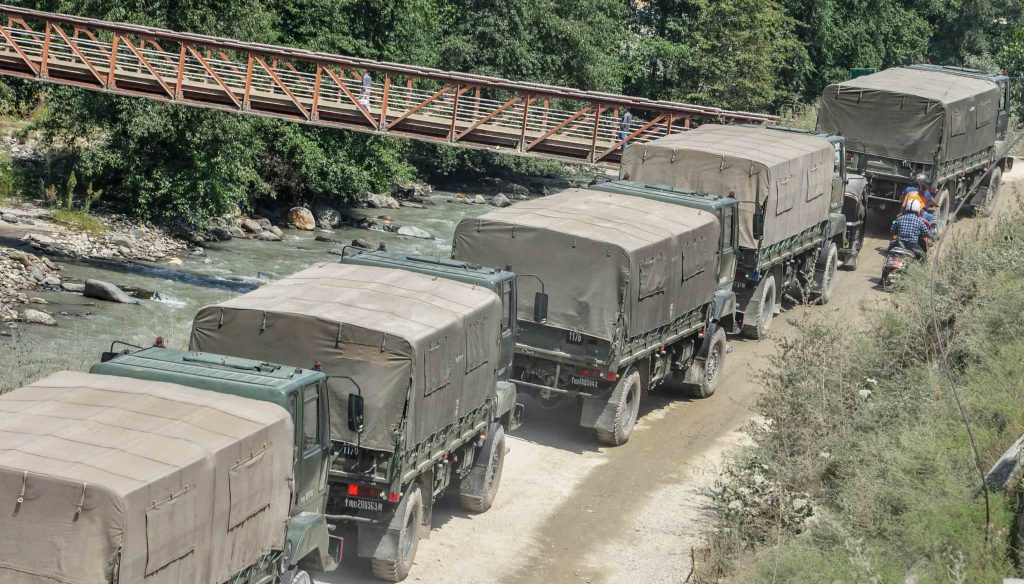 Army trucks