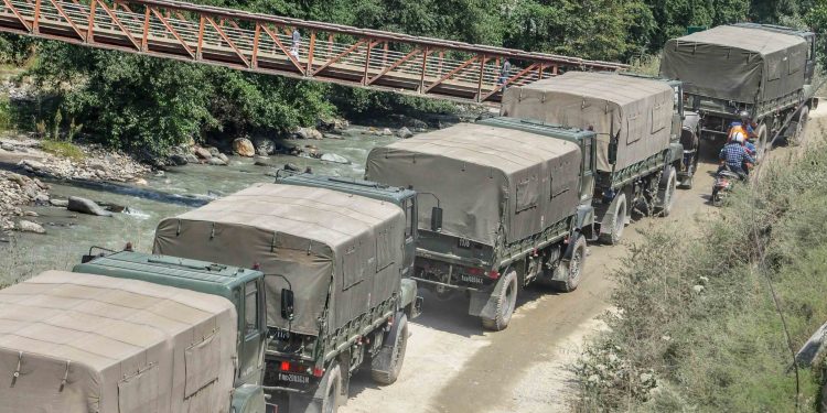 Army trucks