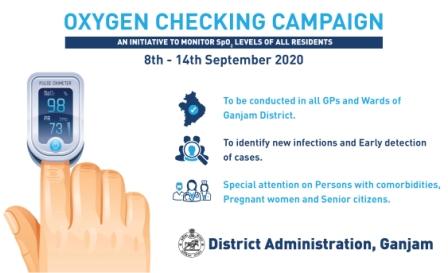 COVID-19: Ganjam admin to start ‘Oxygen Checking Campaign’ from September 8