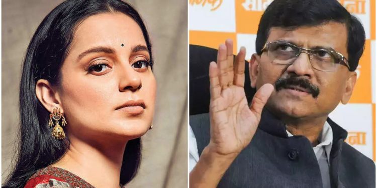 Sanjay Raut and Kangana Ranaut