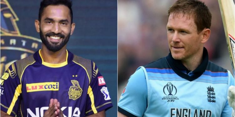 Dinesh Karthik and Eoin Morgan