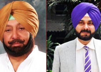 Amarinder Singh and Navjyot Singh Sidhu