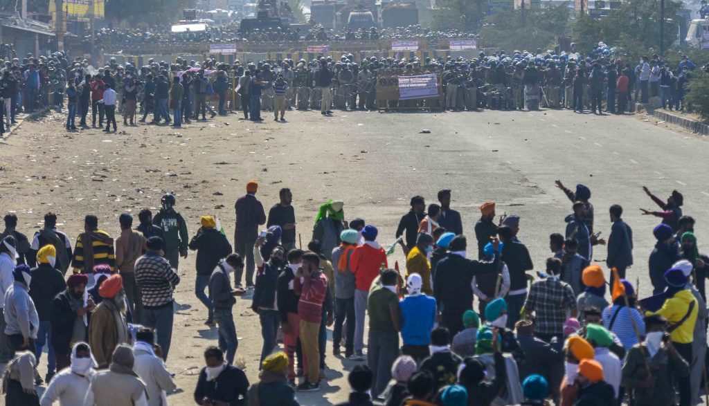 Farmers protest