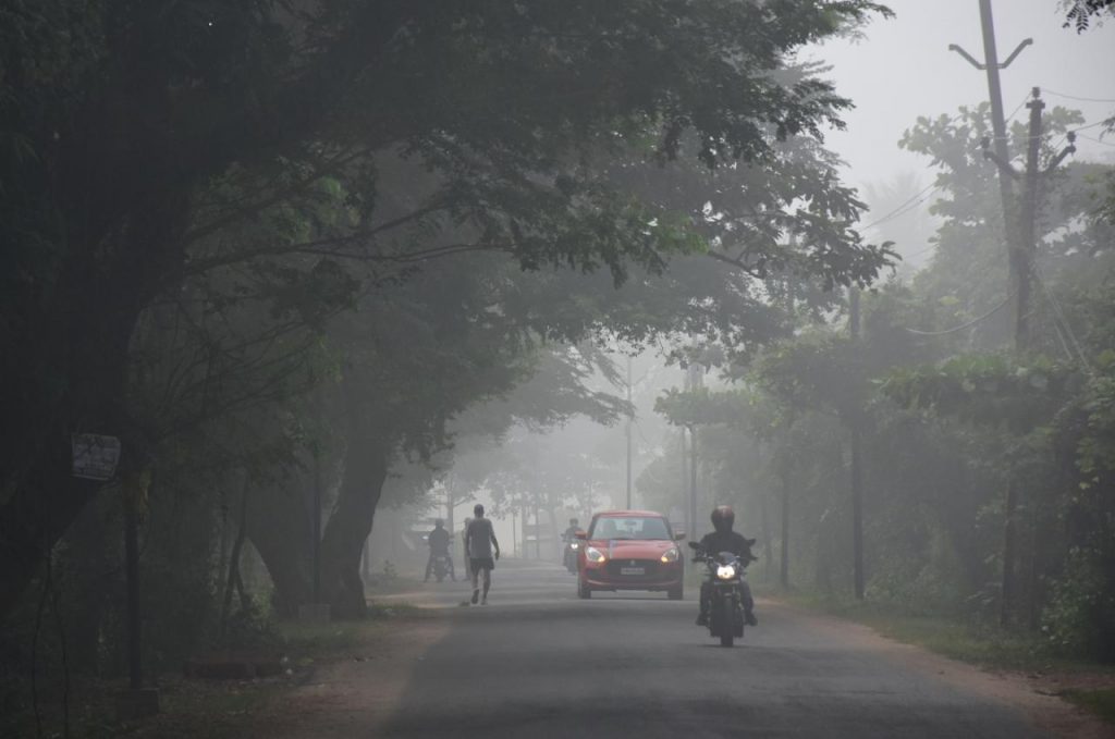 Fog weather in Odisha