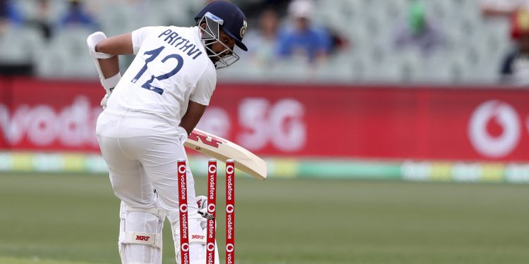 Adelaide:India's Prithvi Shaw turns to see he's bowled on the second delivery from Australia during their cricket test match at the Adelaide Oval in Adelaide, Australia, Thursday, Dec. 17, 2020. AP/PTI Photo(AP17-12-2020_000005B)