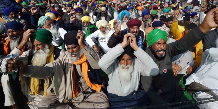 Farmers protest