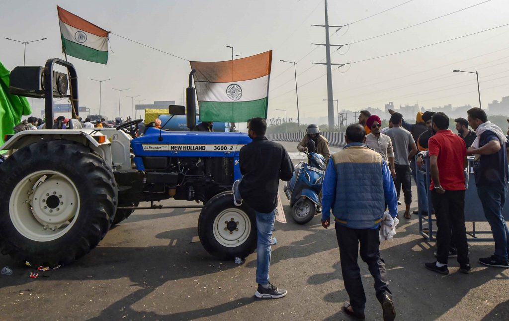 Farmers protest