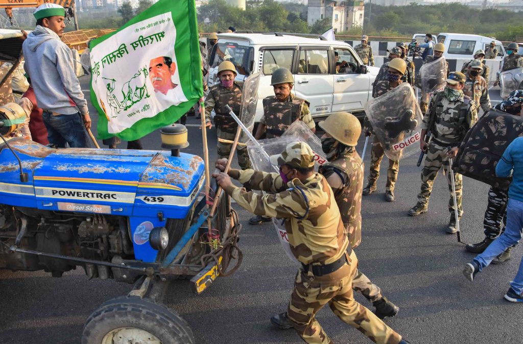 Farmers protest