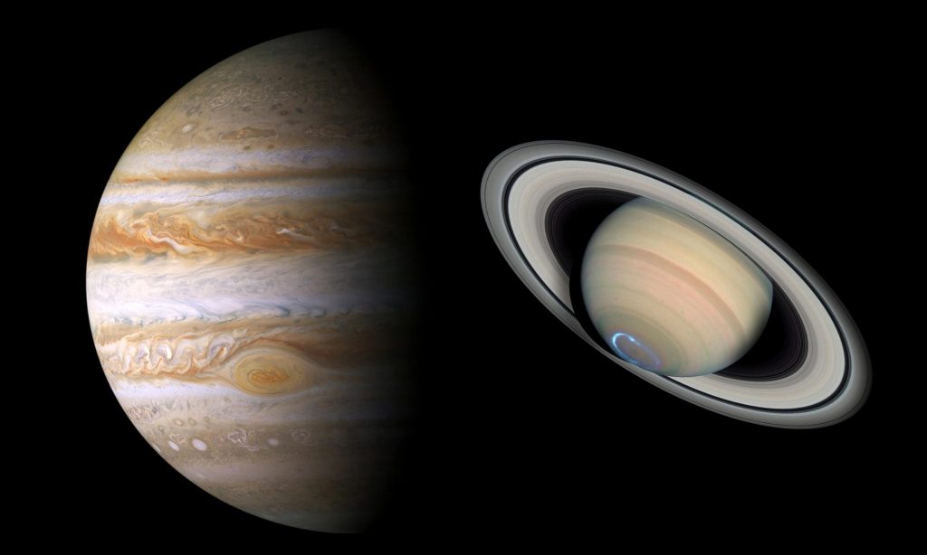 Jupiter and Saturn